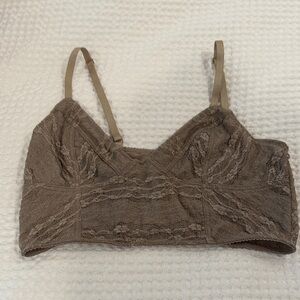 Free People Lace Bralette in Brown